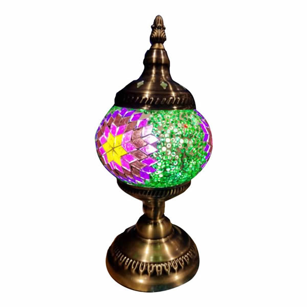 Mosaic Lantern // Classic // Pink + Green