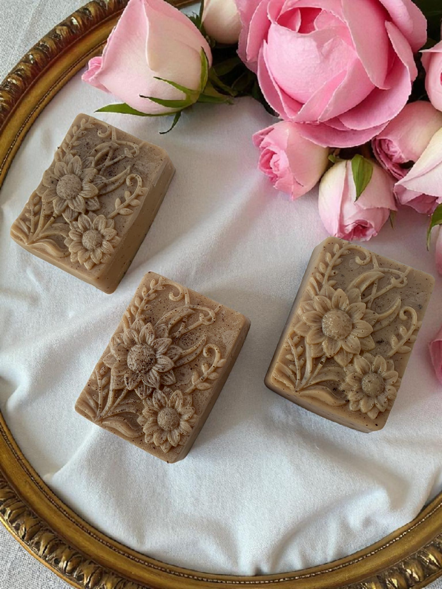 Coffee scrub soap bars