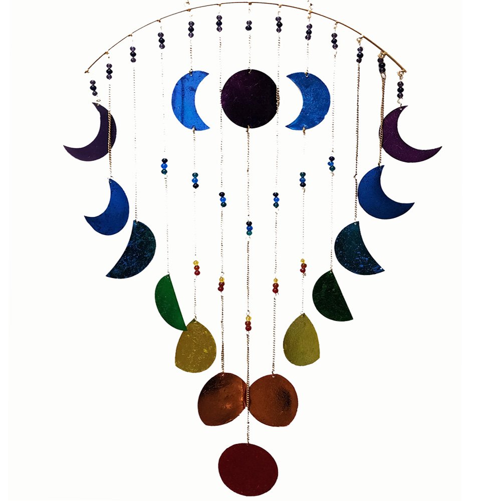 Hanging // Metal Chakra Moon Phases