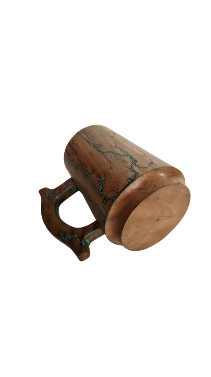 Medieval Beer Mug - Fractal Burning Wood - Vintage World Australia - 6