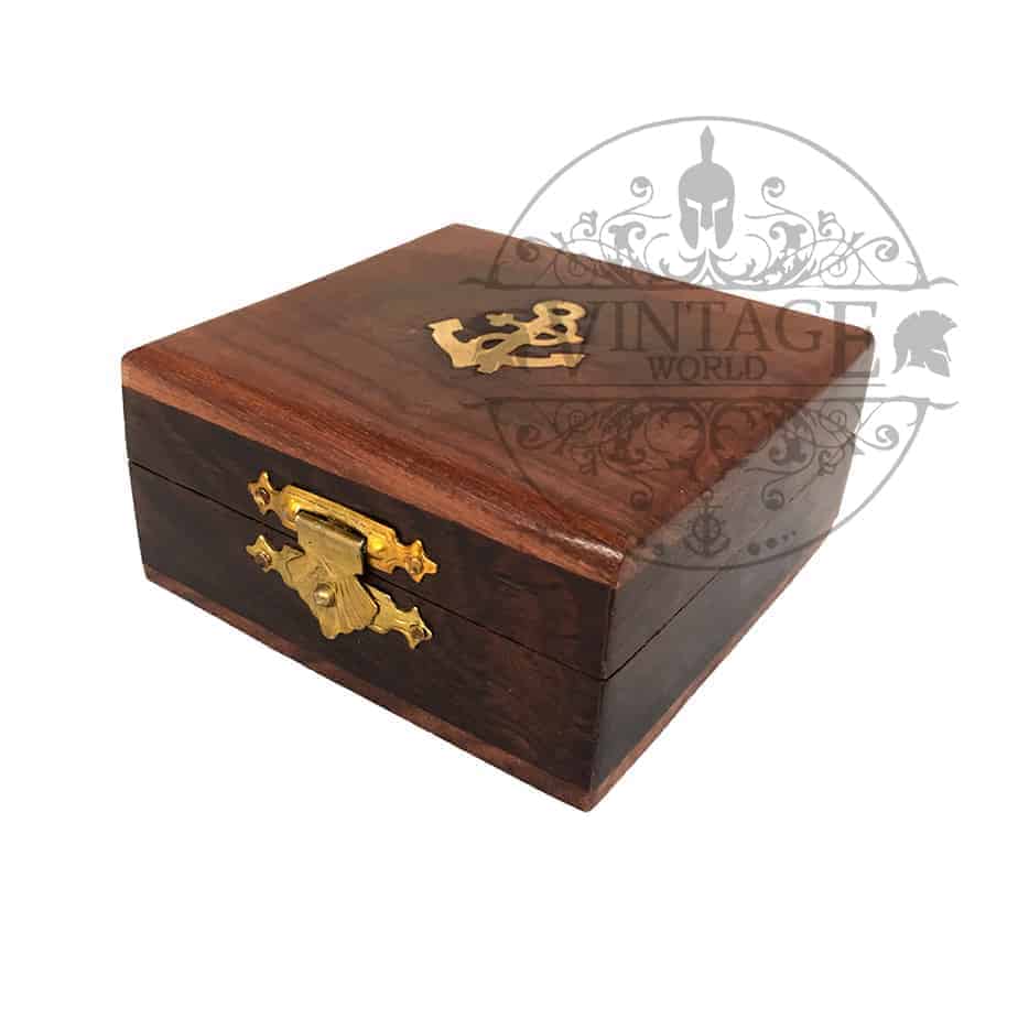 Pocket Sundial Compass // Antique Finish // 45mm