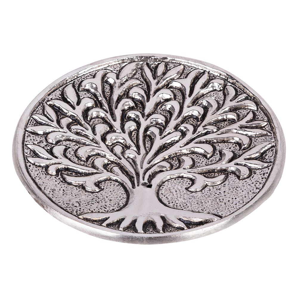 Incense Holder // Silver Aluminium Tree Of Life