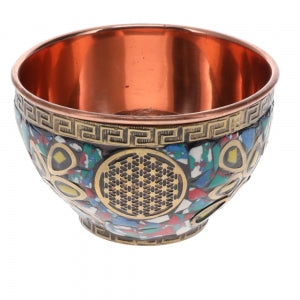Bowl // Copper // Flower Of Life