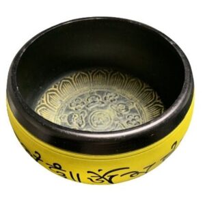 Singing Bowl // Yellow Five Buddha // 14cm