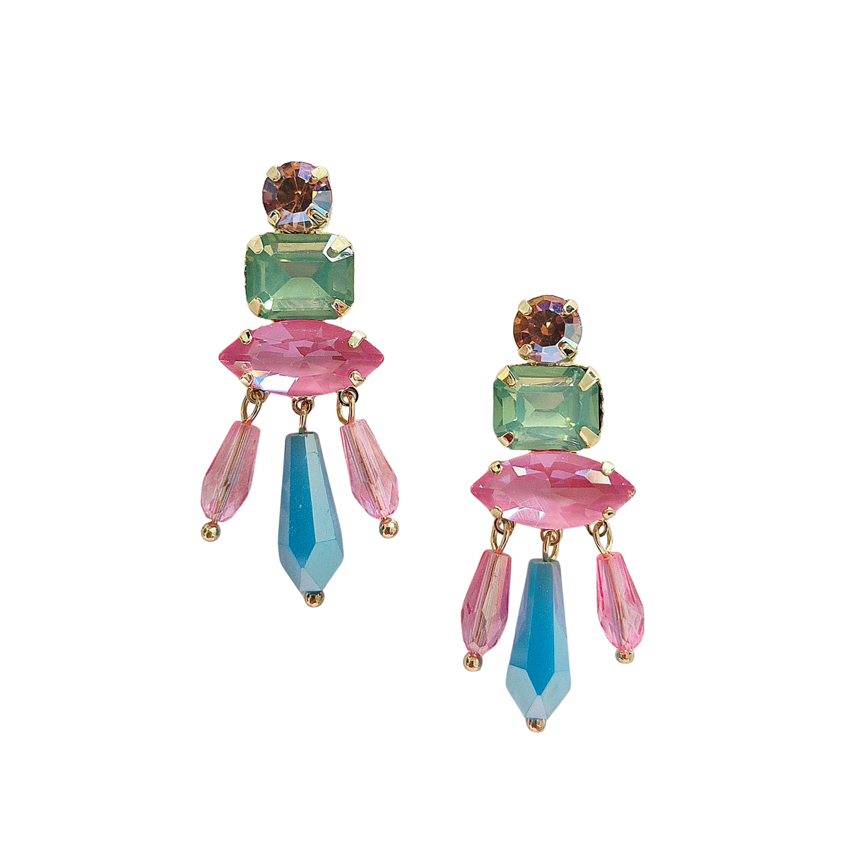 Earring //Statement Gem // Multi