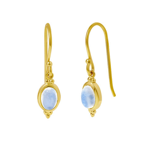Earrings // Moon Song Moonstone // Gold