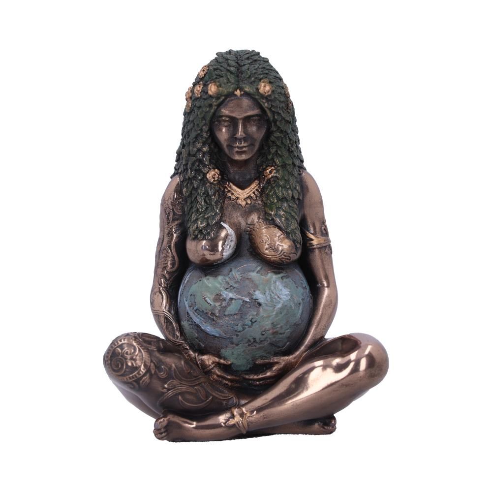 Sculpture // Mini Bronze Mother Earth Art Figurine