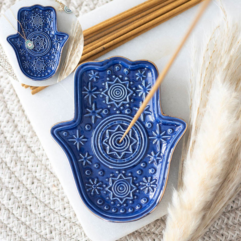 Incense Holder // Trinket Dish // Hamsa Hand