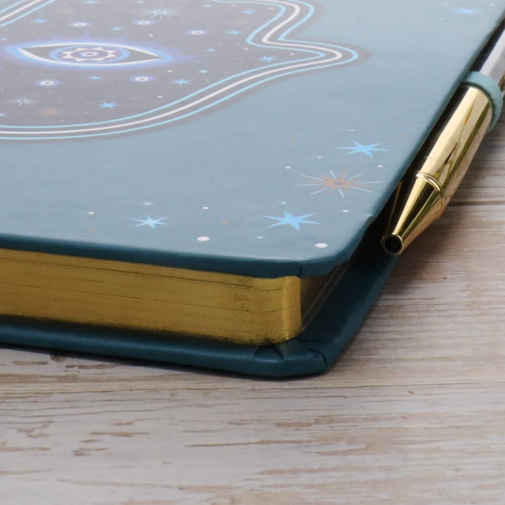 Notebook // Hand of Hamsa w/Crystal Pen