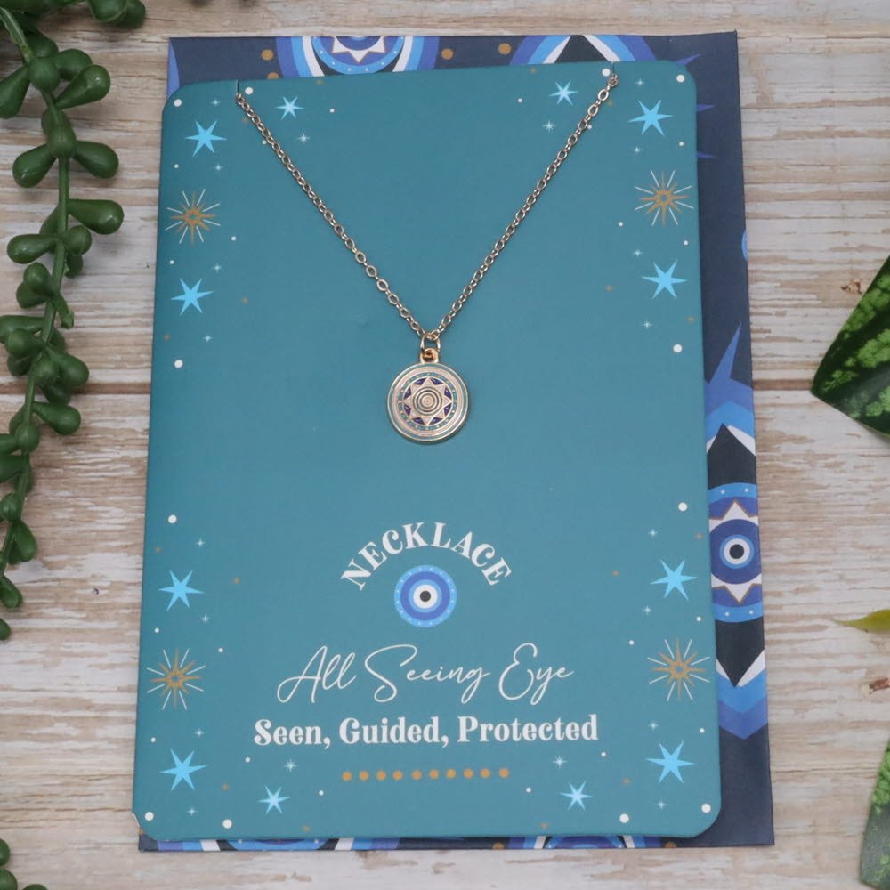 Necklace // All Seeing Eye w/Greeting Card