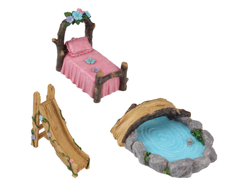 Faery // Garden Accessories Bed/Slide/Pond