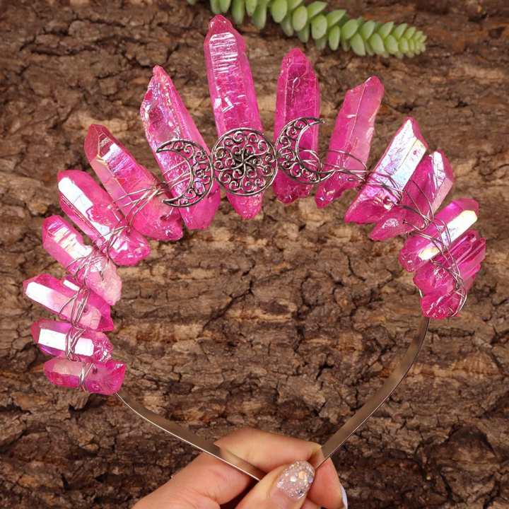 Faery // Crystal Crown // Rose Aura Quartz