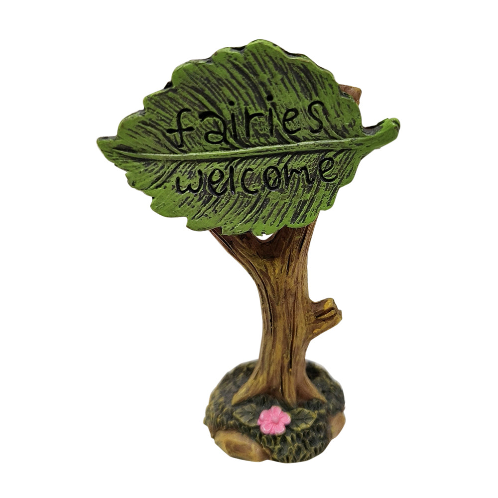 Faery Garden // Welcome Sign // Leaf Design