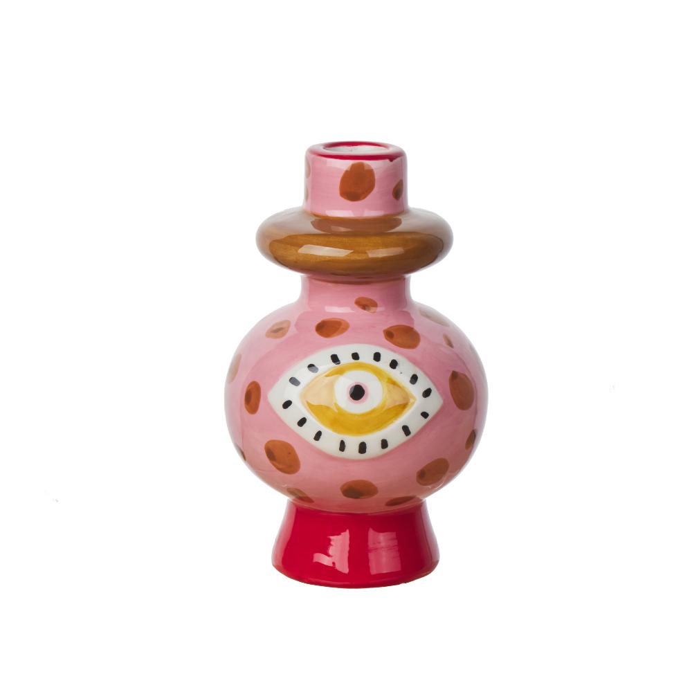 Taper Candle Holder // Eye Ceramic // 15cm