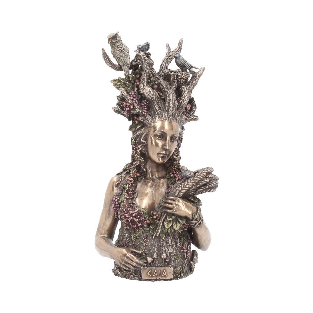 Sculpture // Mother Earth Gaia Bronzed Bust
