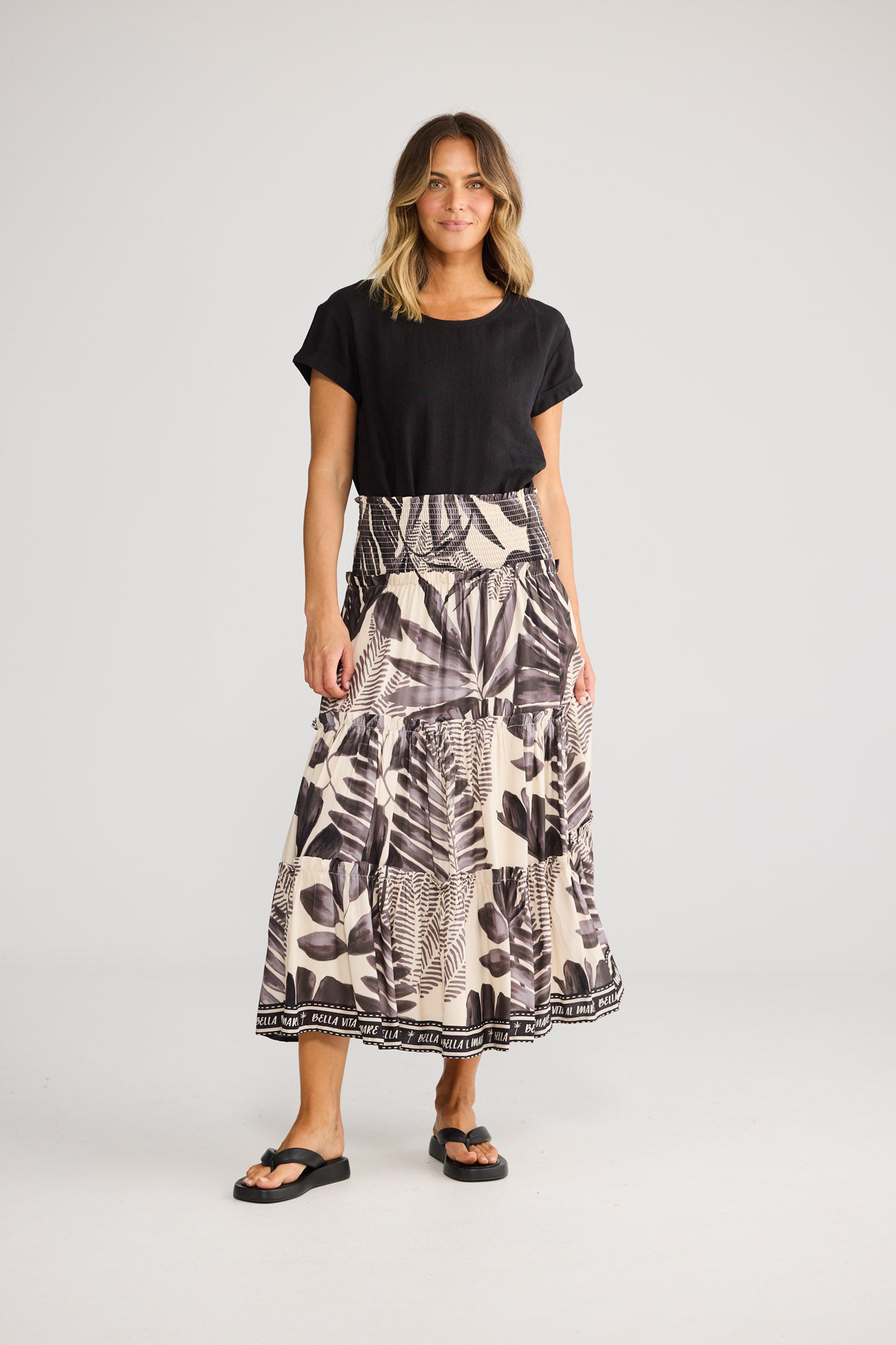 Pier Skirt // Sunset Palm