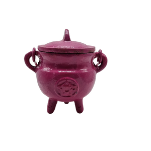 Cauldron // Pentagram With Lid // Pink // Small