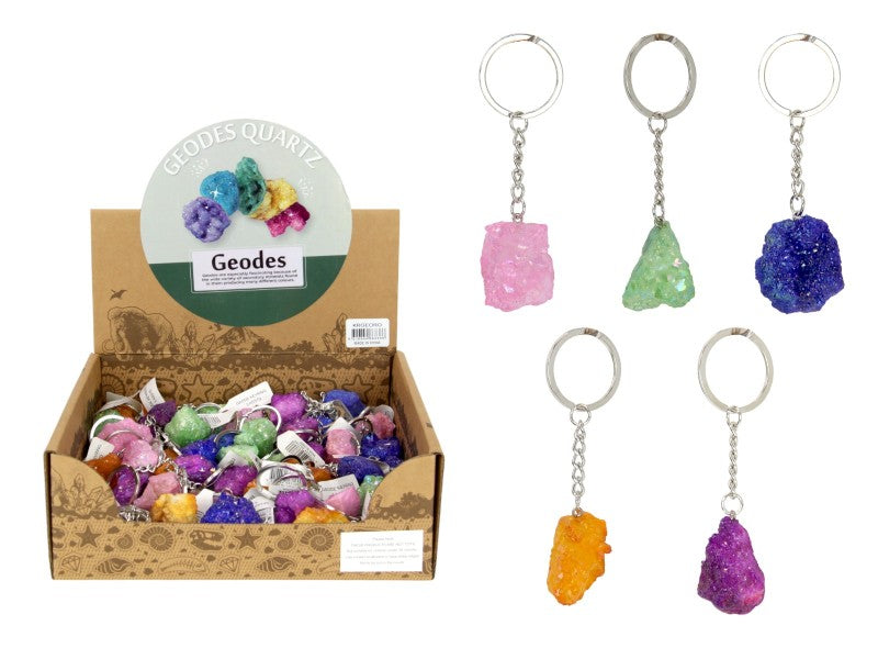 Key Ring // Geode // 5 Assorted
