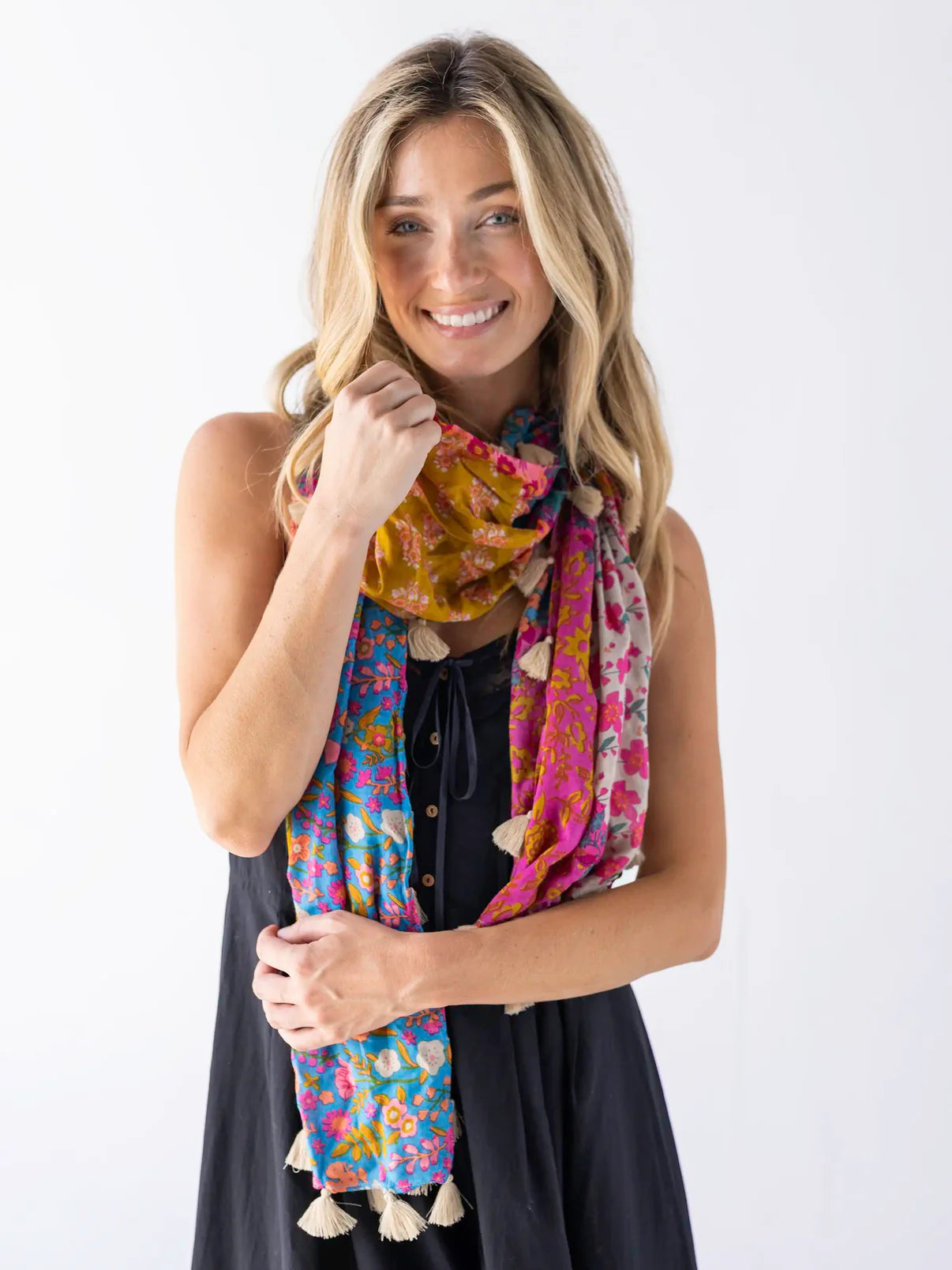 Sayulita Scarf // Mixed Rainbow Floral
