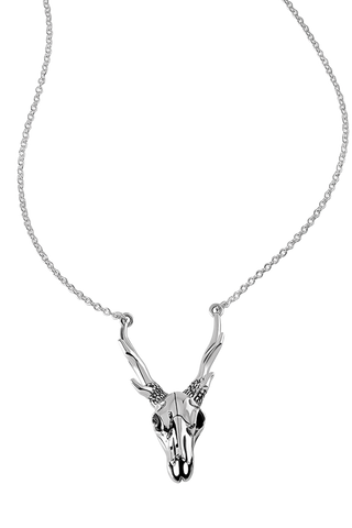 Necklace // Antler Skull