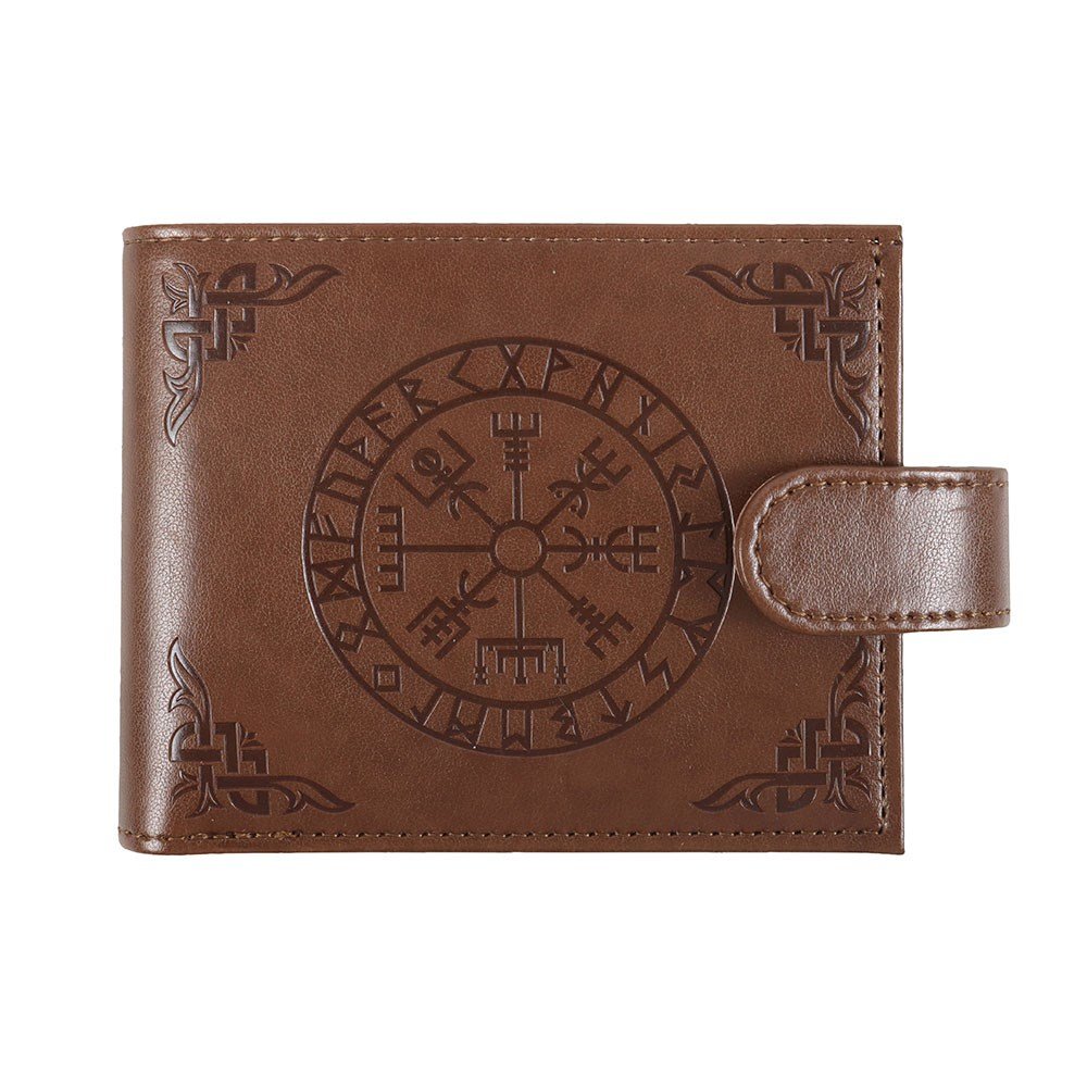 Viking // Wallet // Faux Leather Compass