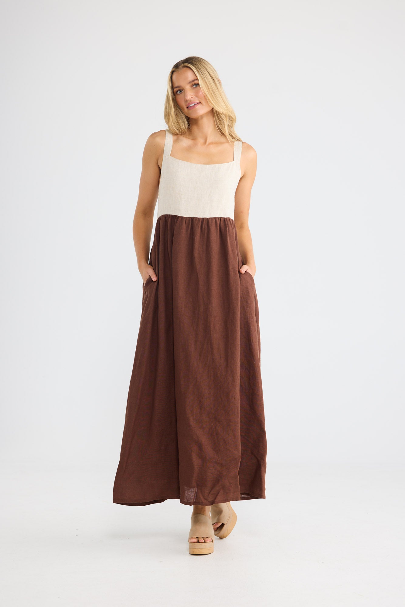 Britta Dress // Chocolate W Natural
