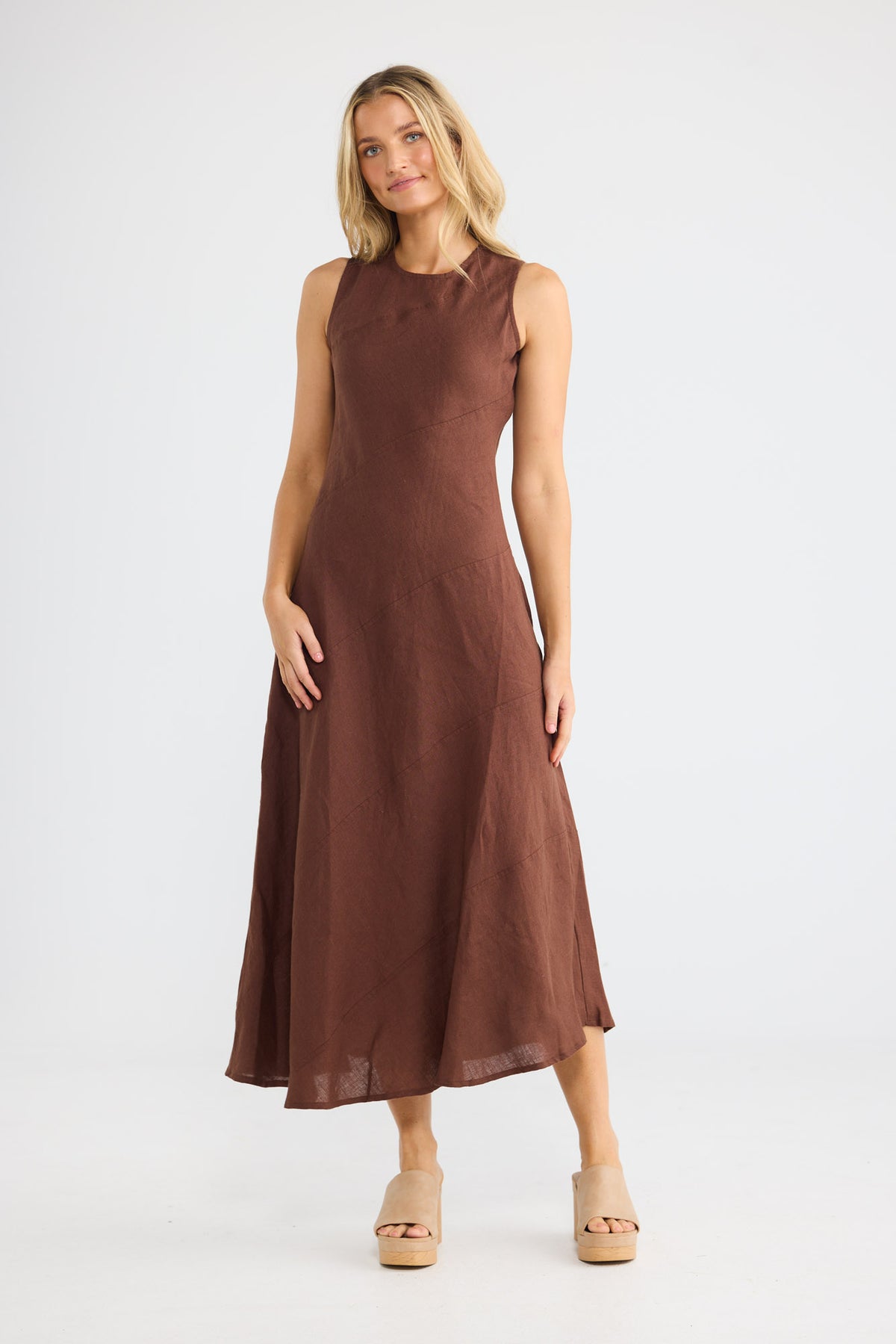 Dickens Dress // Chocolate Linen