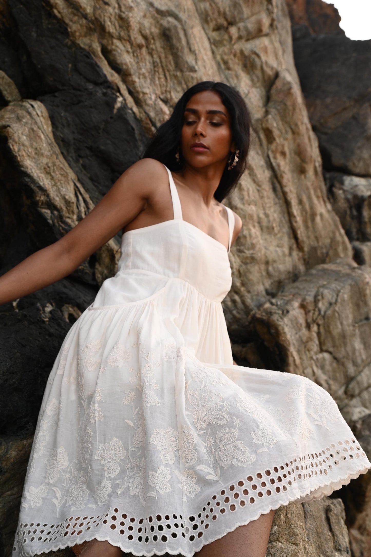 Goddess Mini Dress // Off White
