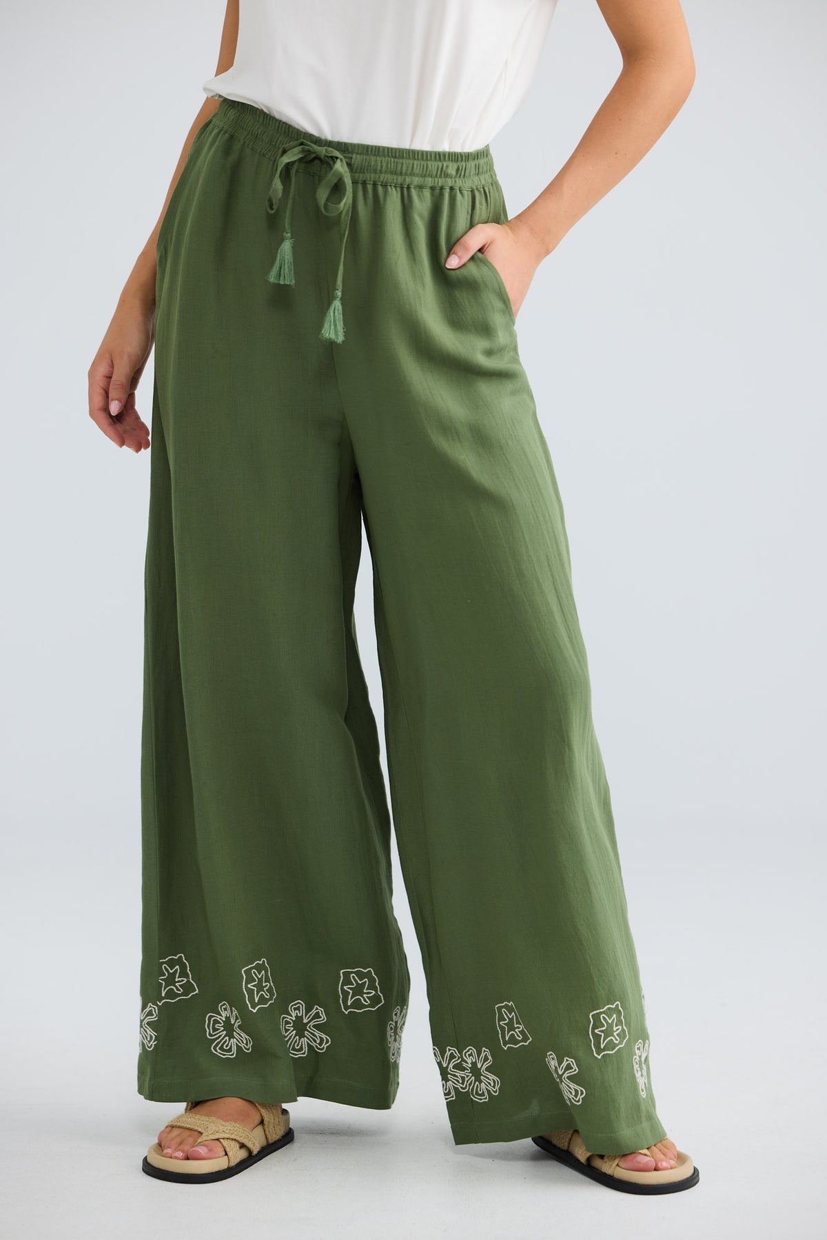 Freedom Pant // Olive W Off White