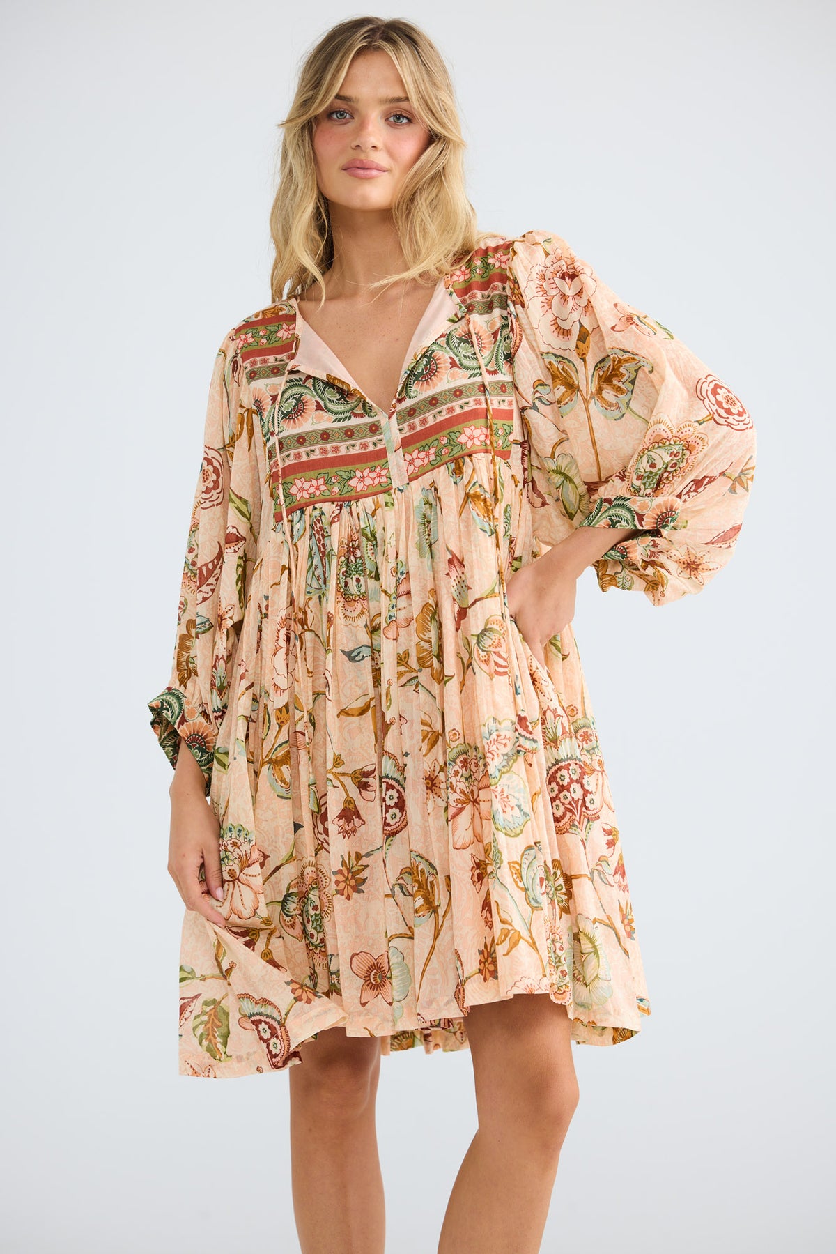 Wisteria Mini Dress // Wildflower Oasis