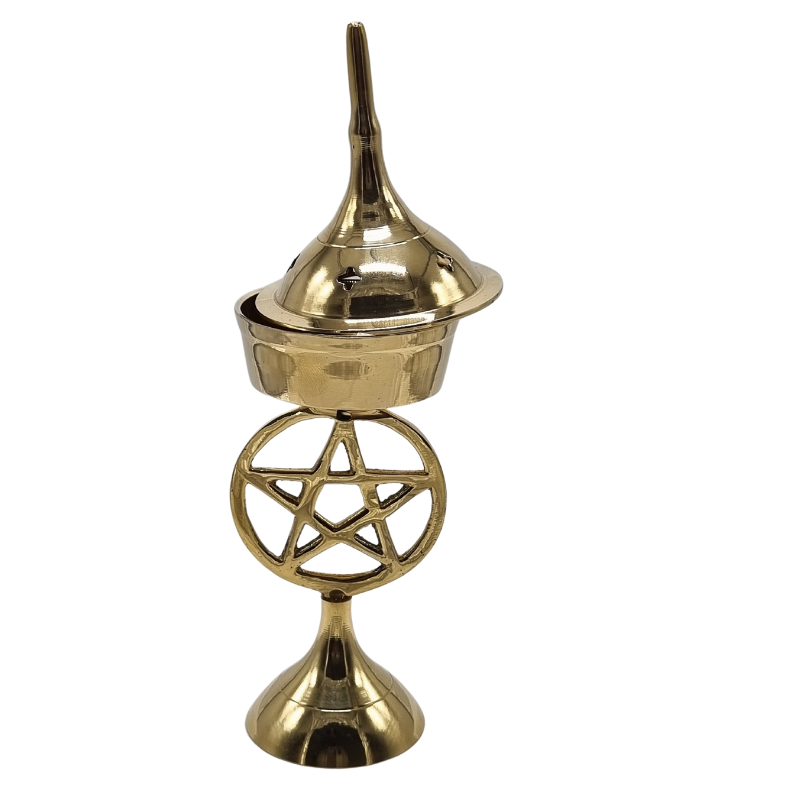 Charcoal Burner // Pentagram // Brass