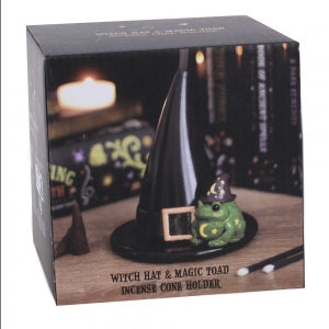 Incense Cone Holder // Magic Toad and Witch Hat