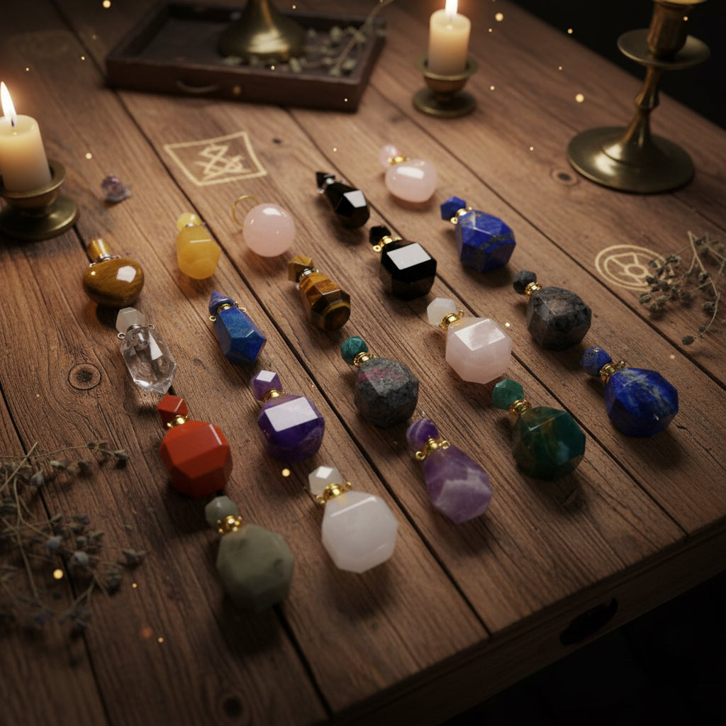 Necklace // Crystal Perfume Bottle // Assorted