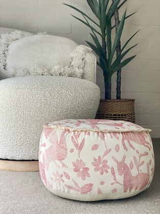 Ottoman // Pink+White Floor // 40x20cm