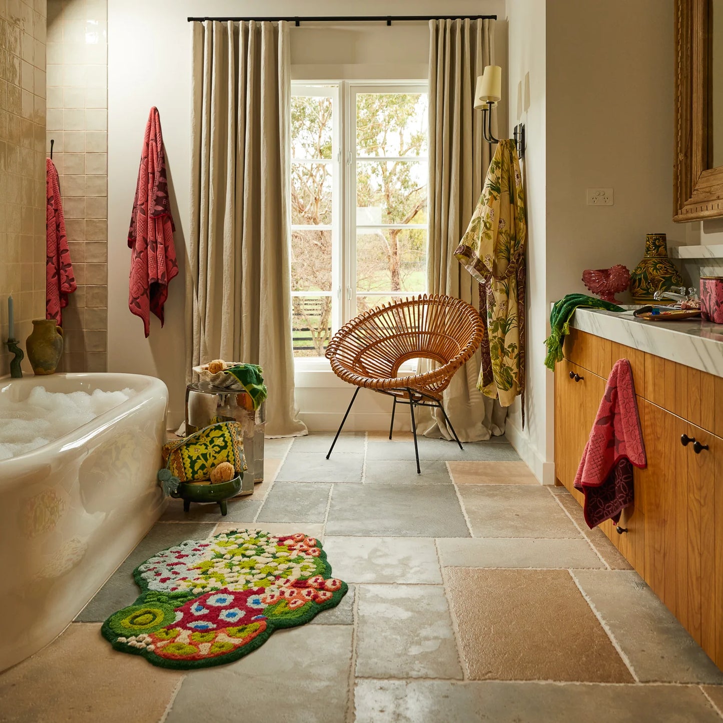 Esme Bath Sheet // Hibiscus