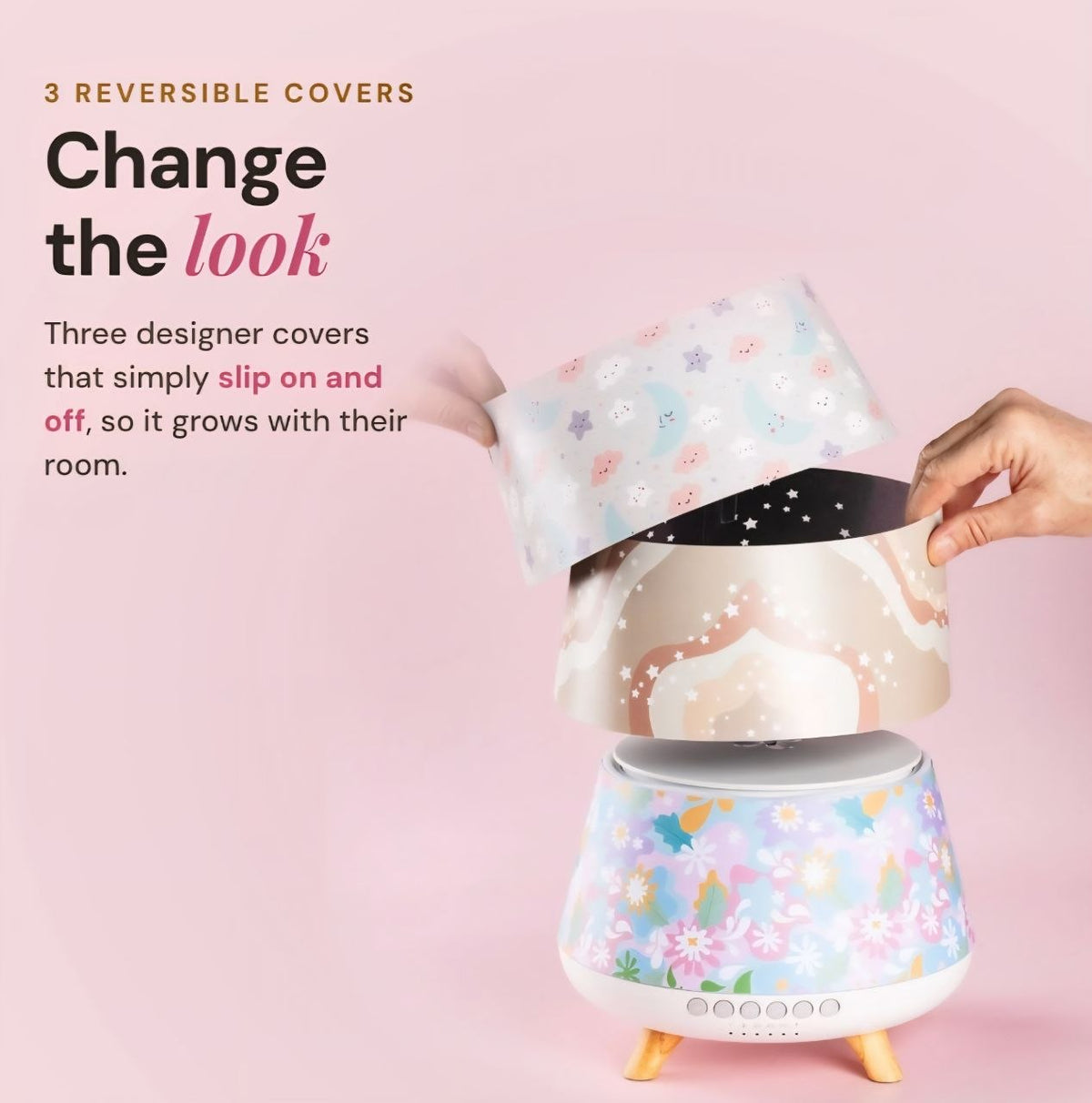 Lively Living // Aroma-Snooze Plus- 8 in 1 Humidifier + 3 Covers