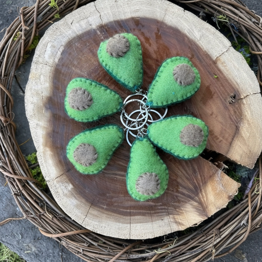 Felt // Keyring // Avacado