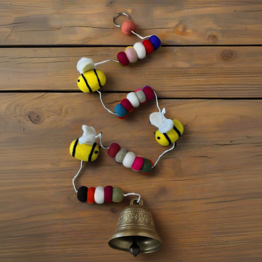Felt // Bee Bell Hanging
