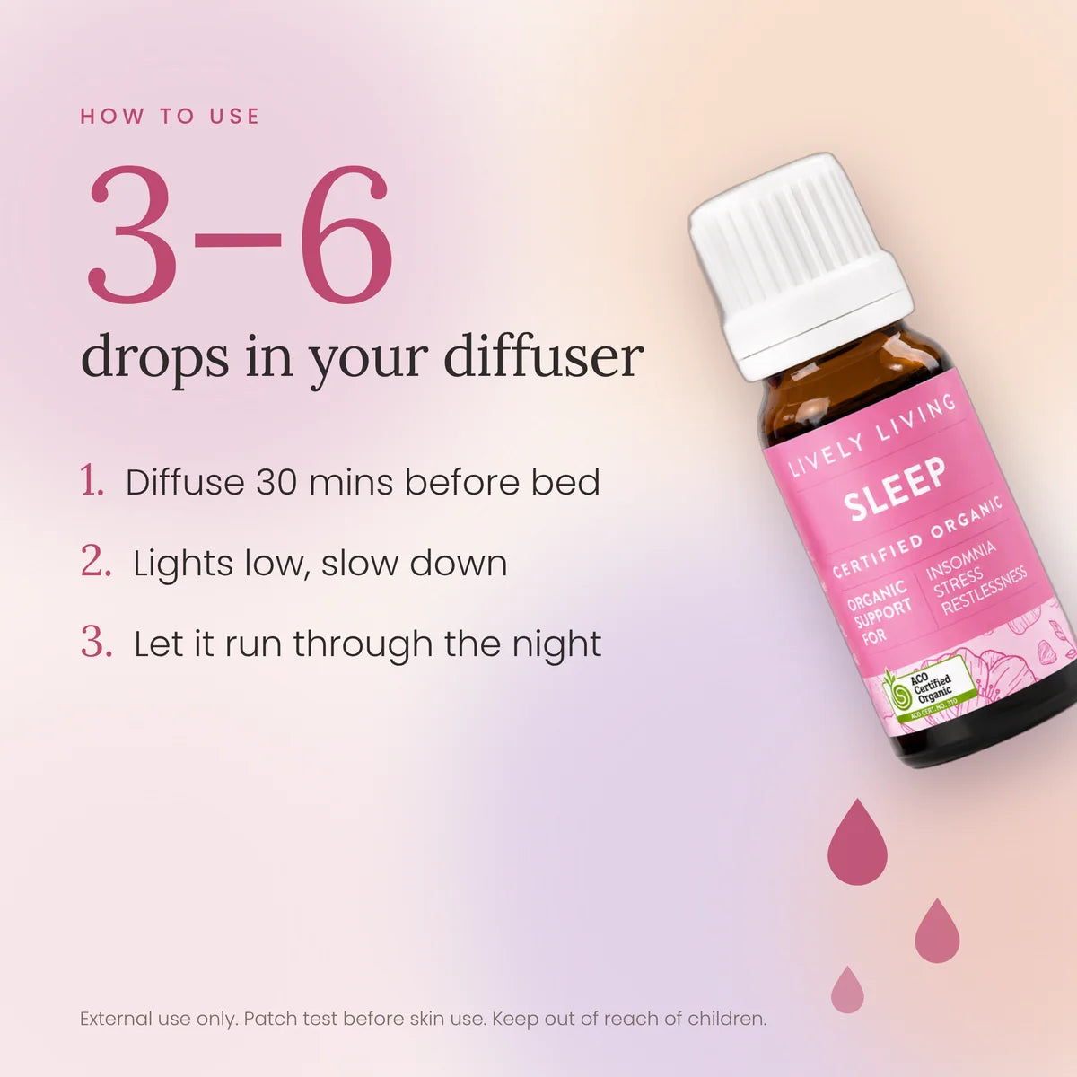 Lively Living // Sleep ACO Certified Organic Essential Oil // 10ml