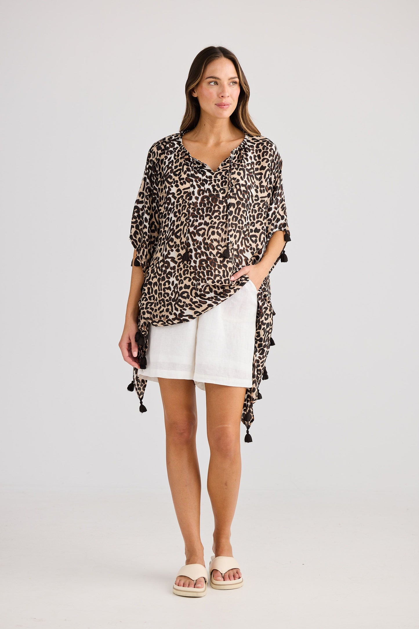 Cetara Kaftan // Animal Print