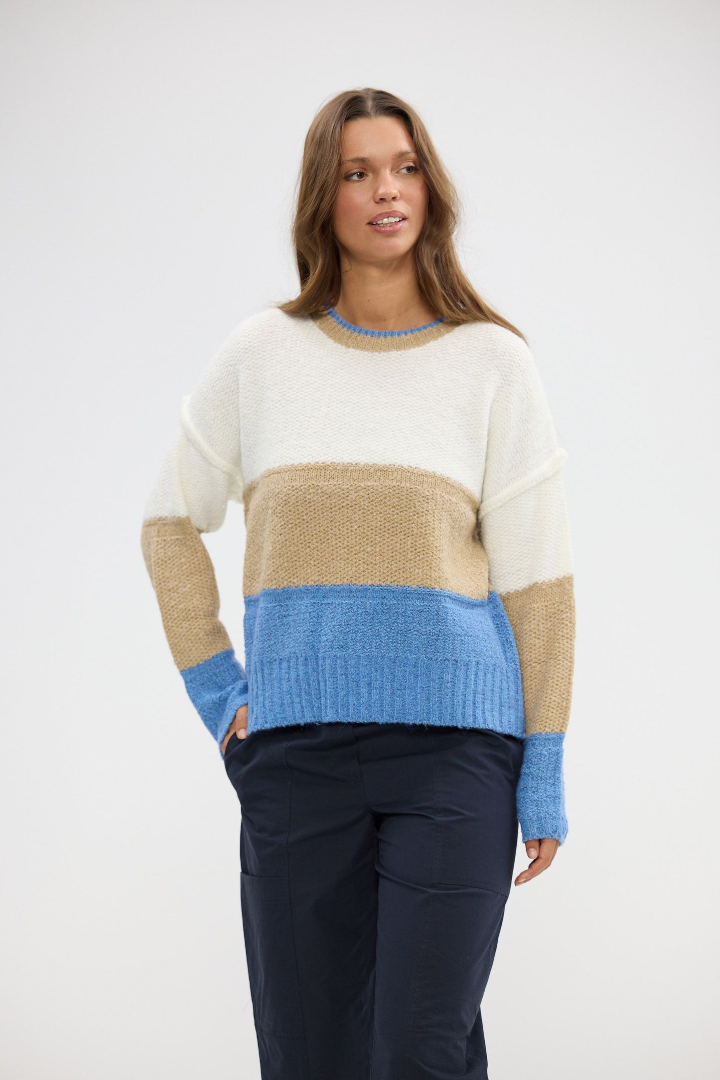 Mayfair Knit // Blue Multi Stripe
