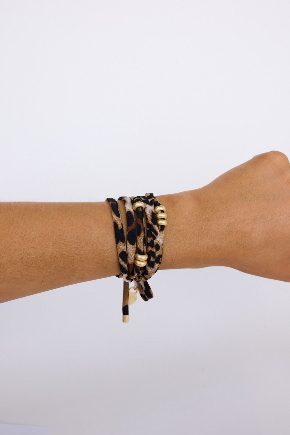 Sammy Wrap Bracelet // Leopard