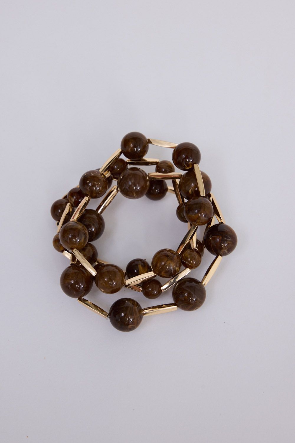 Neela Bracelet Stack // Brown
