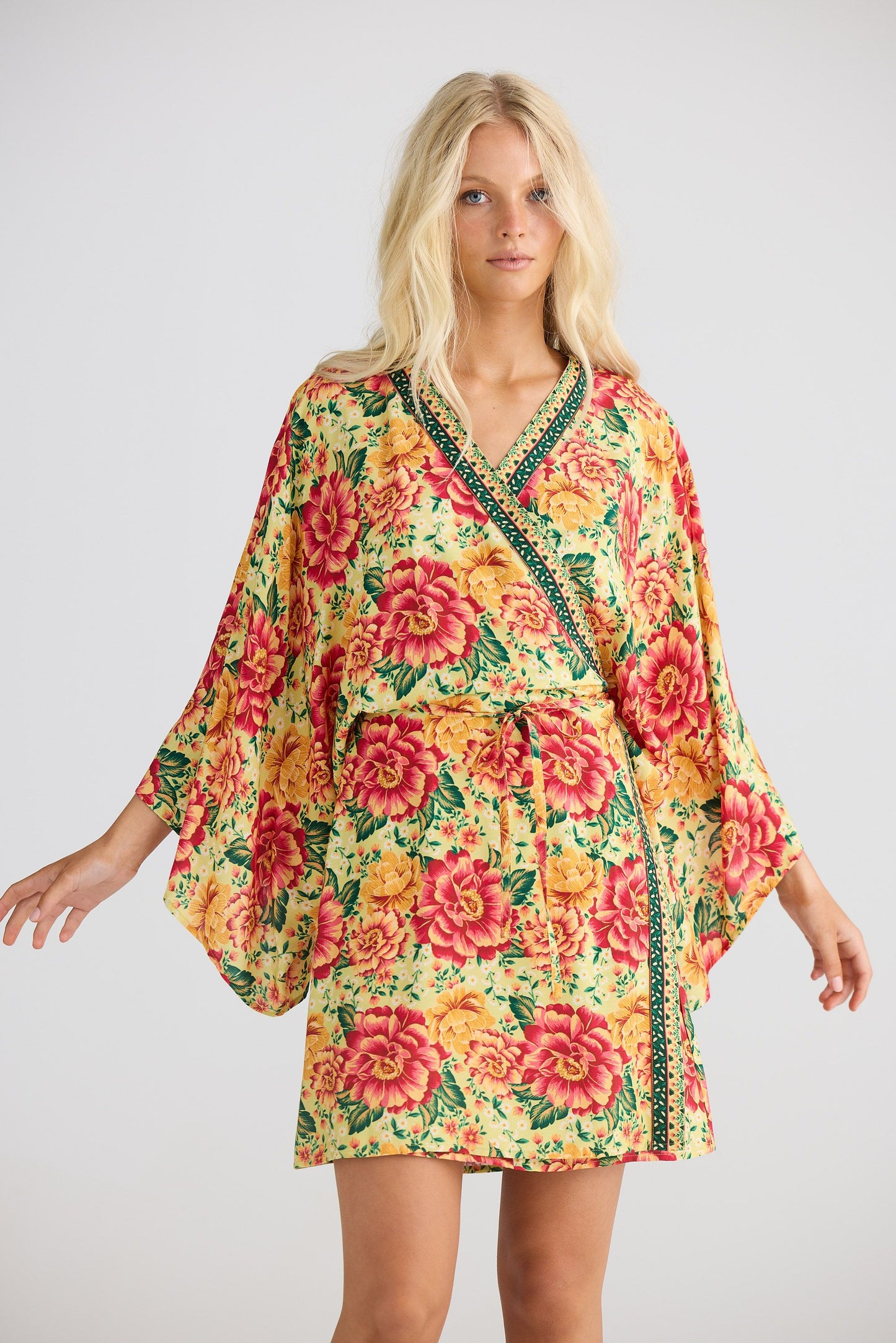 Yuki Wrap Mini Dress // Fiesta