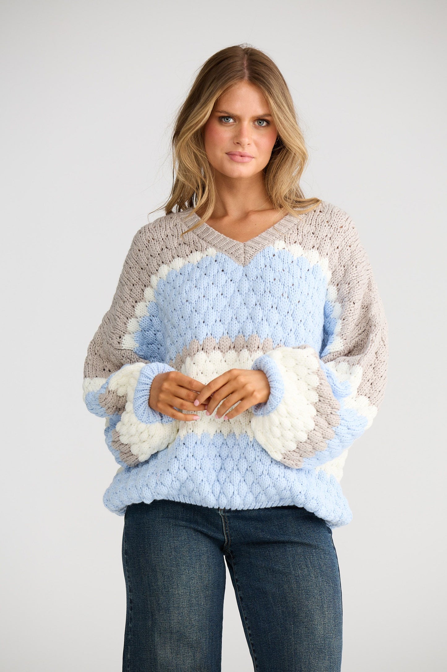 Airlie Knit // Cloud Stripe