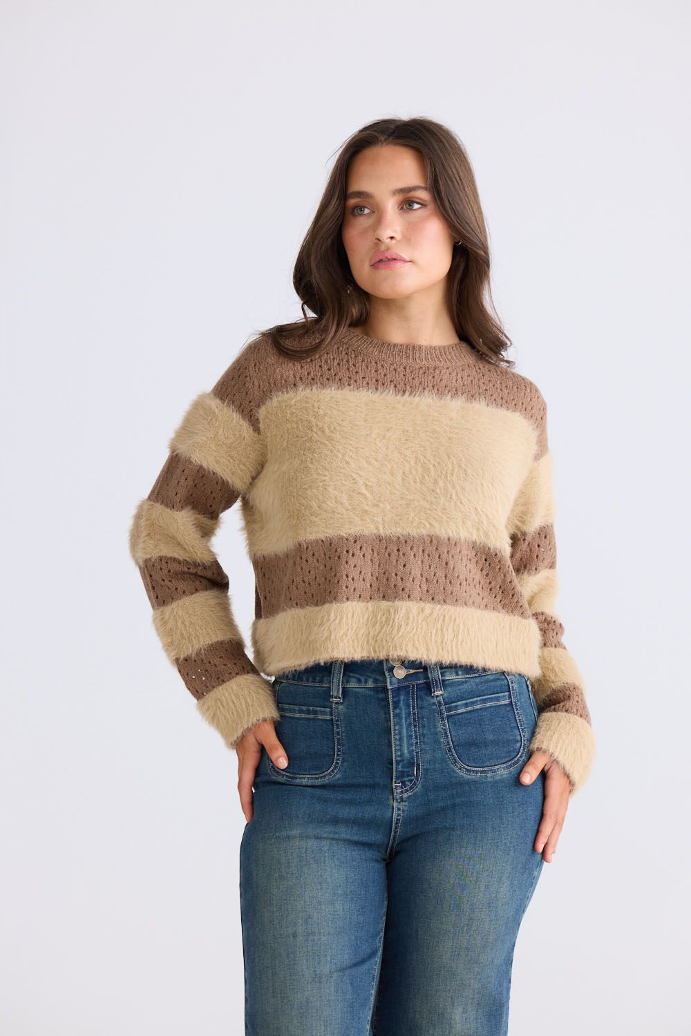 Kyoko Knit // Mocha W Taupe