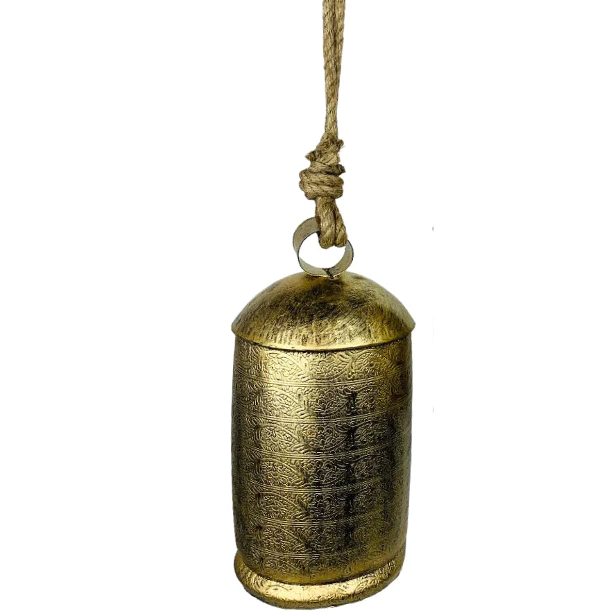 Hanging // Gold Cow Bell