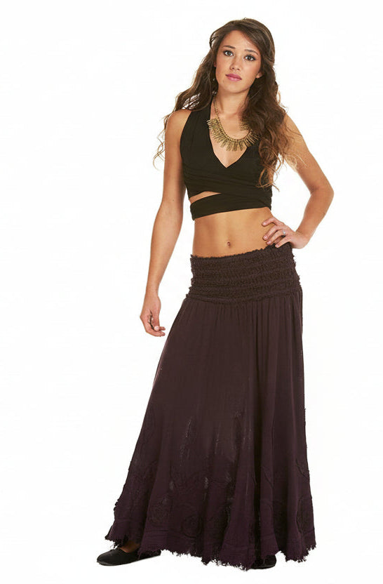 lilith // long jute skirt