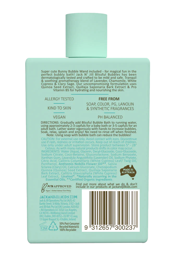 Jack N' Jill Blissful Bubbles // Bubble Bath & Magic Bubble Wand