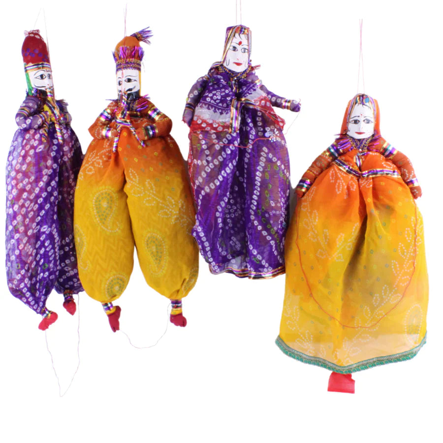 Rajasthan Puppets (Pair) Assorted Colours